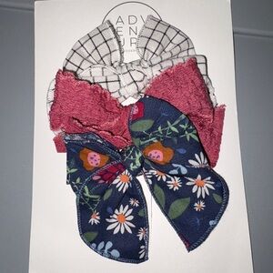 Adventure by Mp three patterned hair bow clip New
